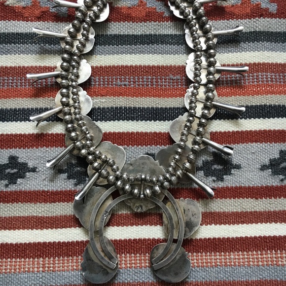 💙Old Pawn SquashBlossom Necklace💙 - Picture 3 of 8